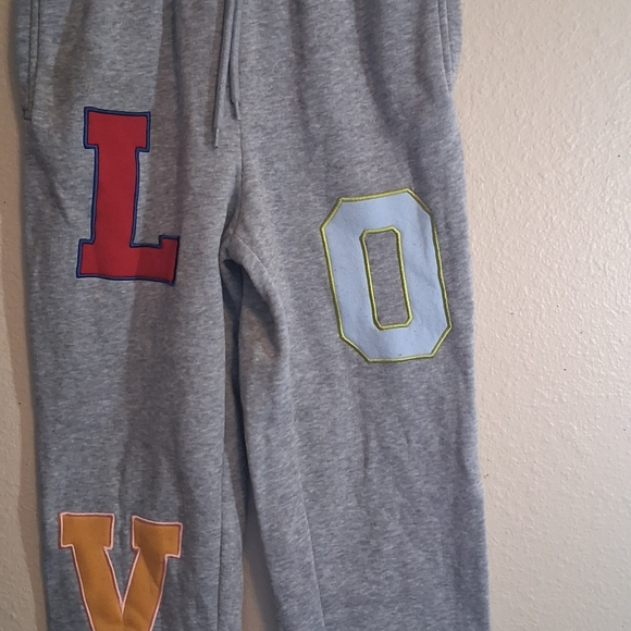 No Boundaries Pants - Womens S Love Gray Sweat Pants 260582